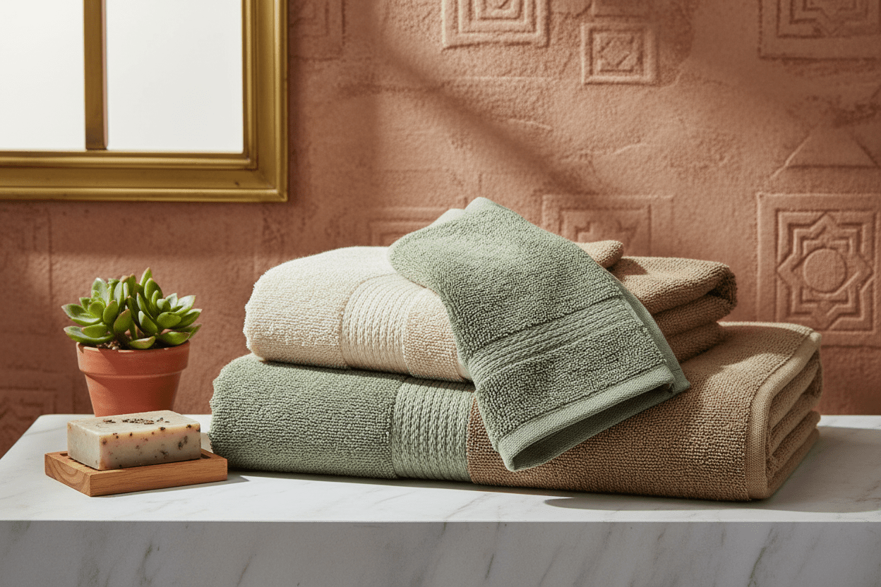 Best Bath Towels for Indian Bathrooms: GSM, Cotton, and Absorbency Explained - haus & kinder