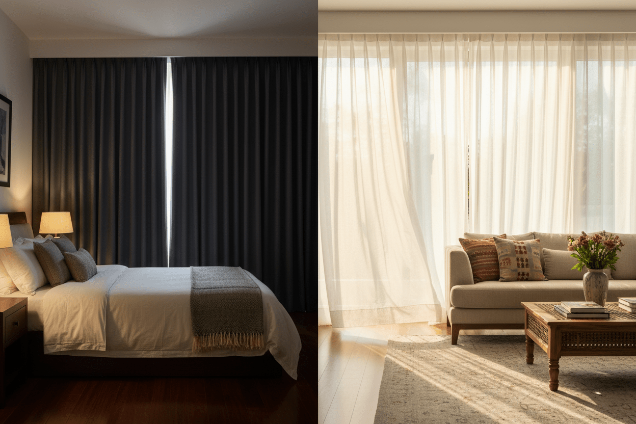 Blackout vs Sheer Curtains: Which One Should You Choose? - haus & kinder