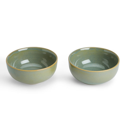 Thyme Mist Small Bowl- Green set of 2