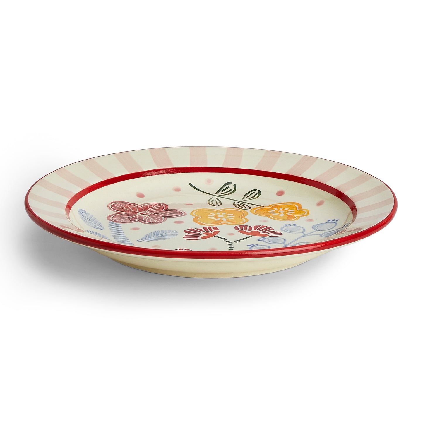 VM Sweet Ceramic Handpainted Plater, Multicolor