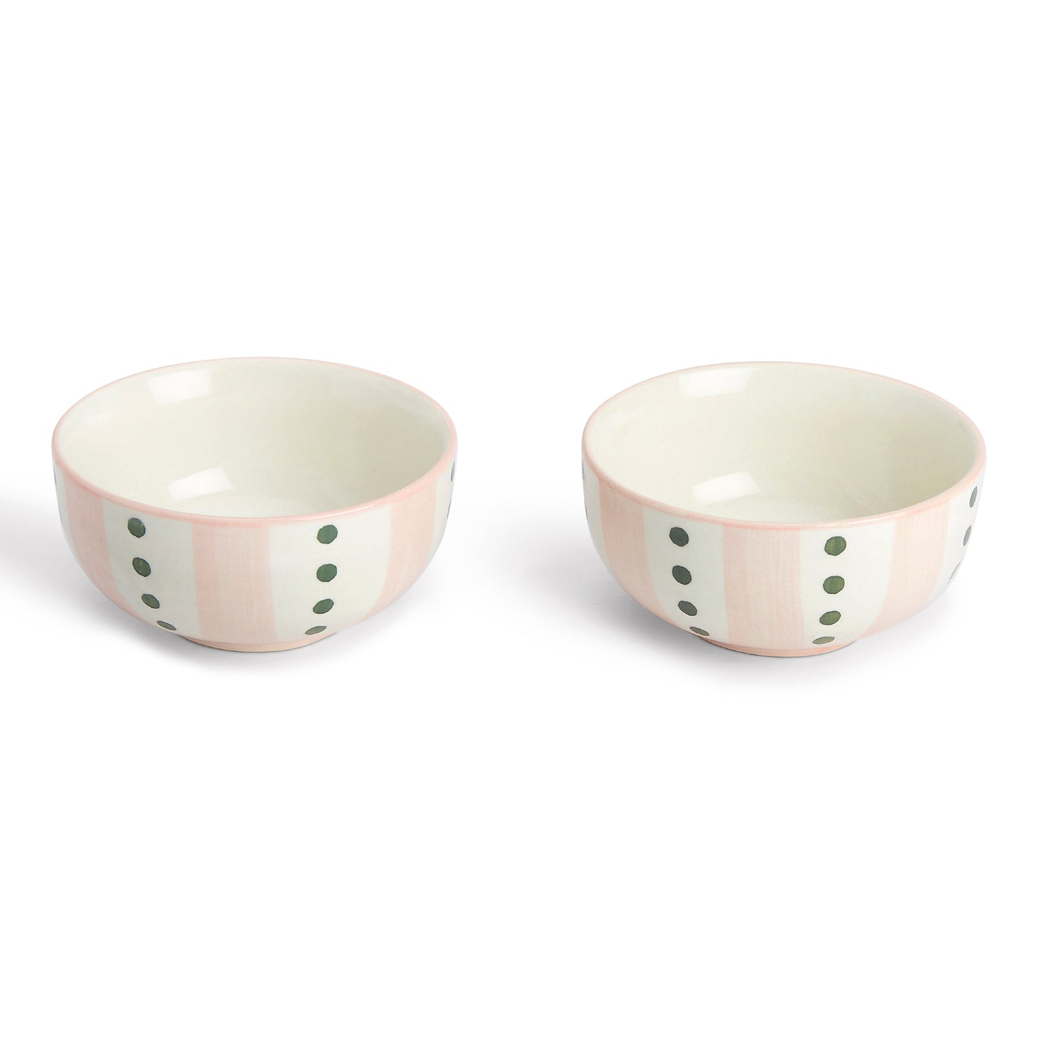 VM Ceramic Hand painted Small Bowl, Set of 2