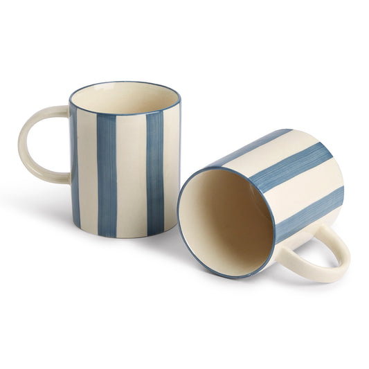 Daydream Blue Mug- White & Blue Set of 2