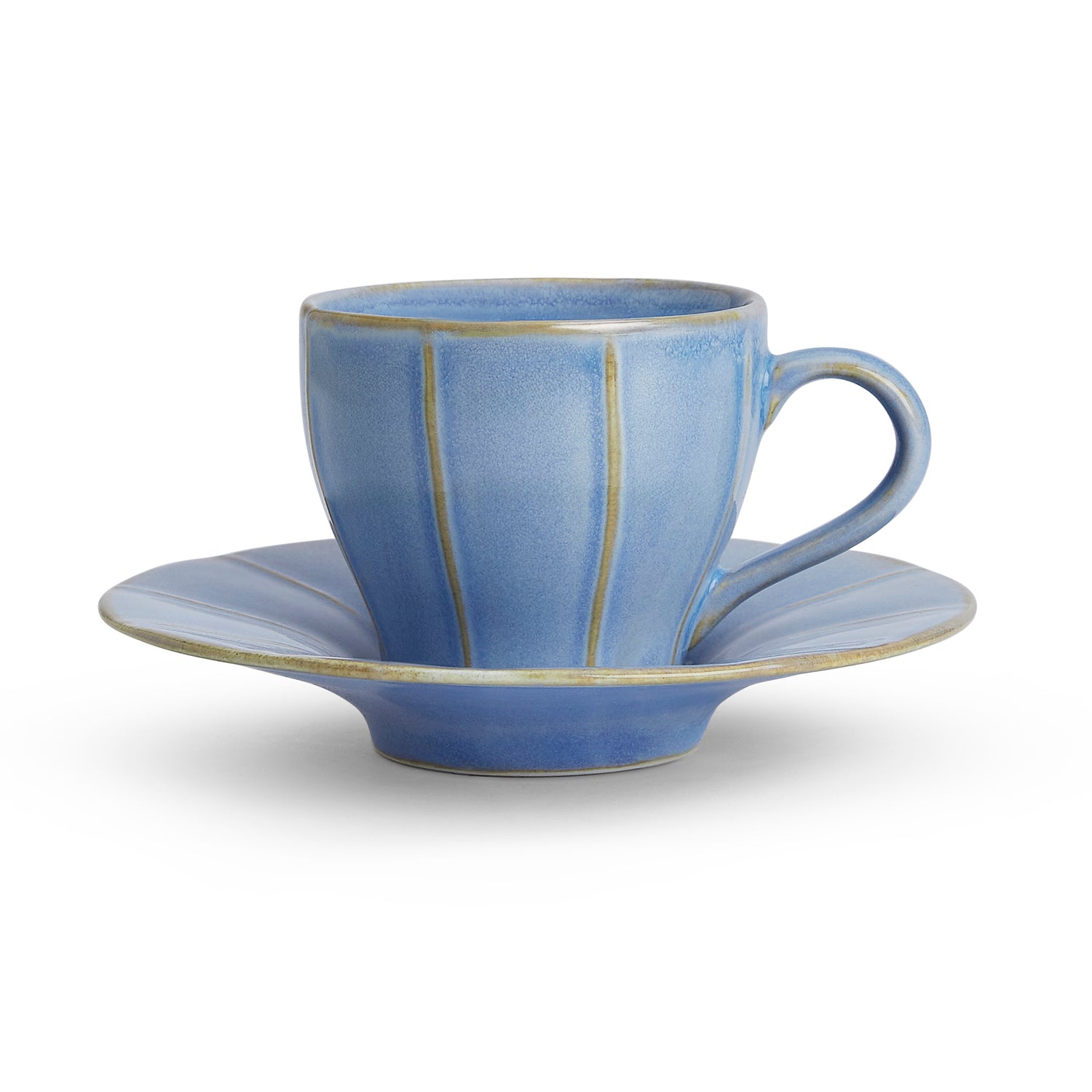 Nimbus Clay Cup & Saucer- Sky Blue