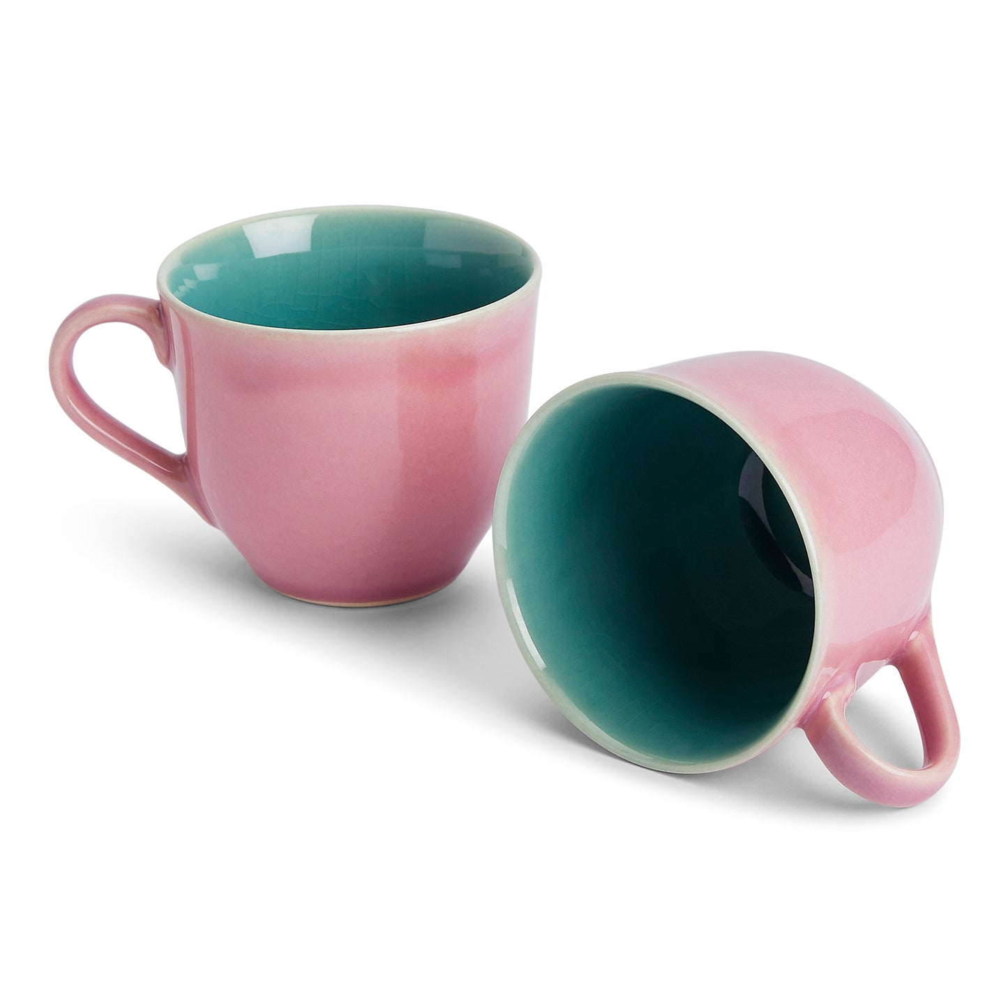 Pink Moss Cup Set of 2