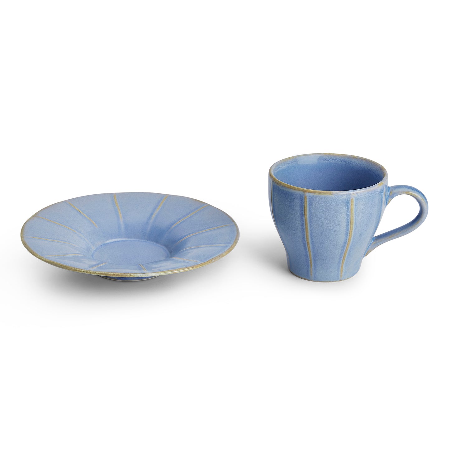 Nimbus Clay Cup & Saucer- Sky Blue