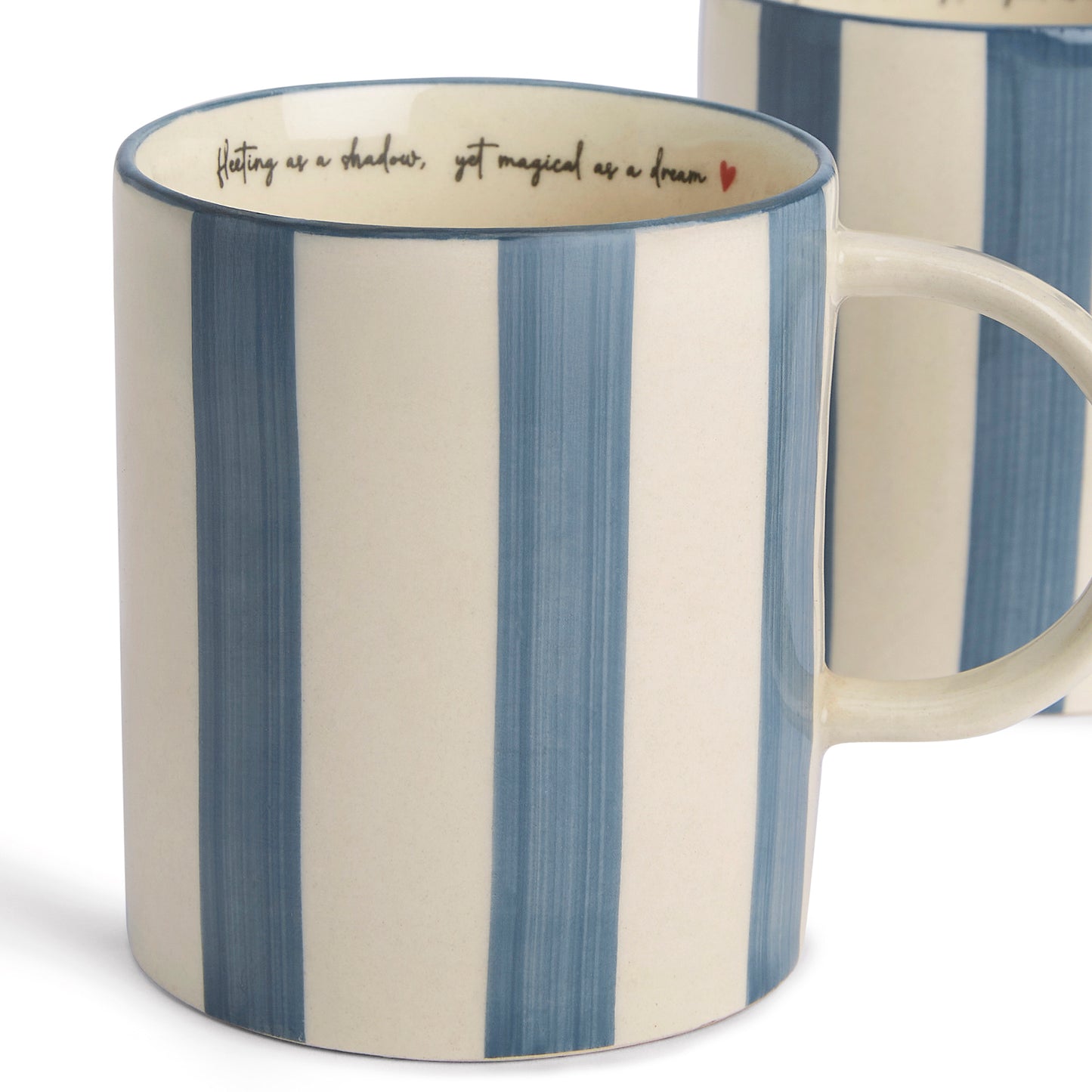 Daydream Blue Mug- White & Blue Set of 2