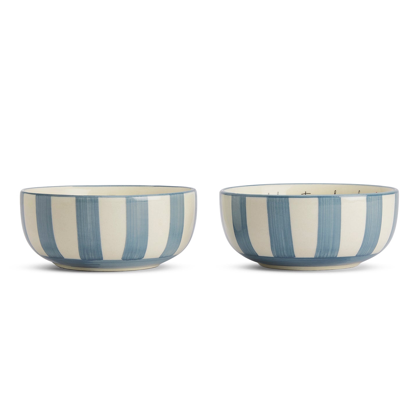Daydream Blue Small Bowl-White & Blue Set of 2