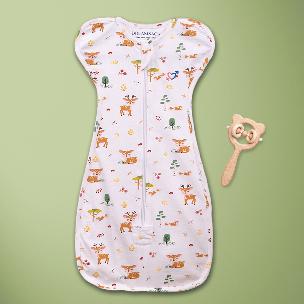 H&K Dreamsack Snug Swaddle, Magical Garden. Size (0-3months) Pack of 2