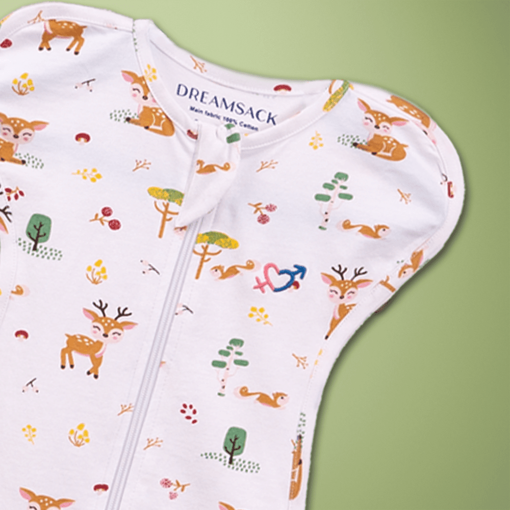 Dreamsack Snug Swaddle, Woodland Animal, (0-3 months) - Swaddles | haus & kinder