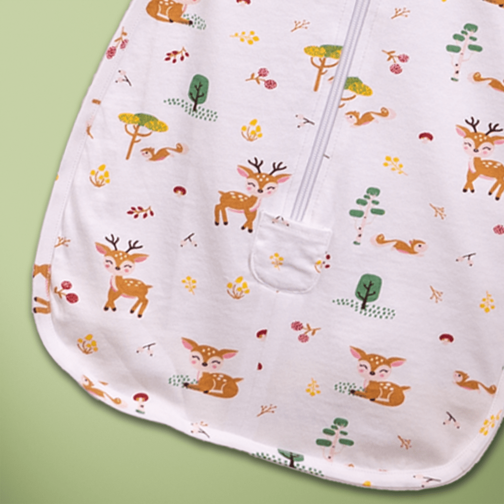 H&K Dreamsack Snug Swaddle, Woodland Animal. Size (0-3months)