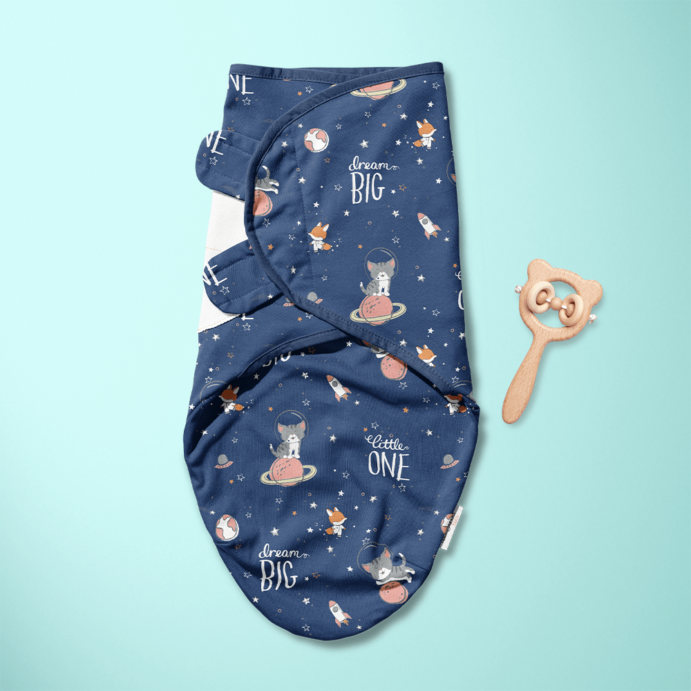 H&K Dreamsack Easy Wrap Swaddle, Spacewalk. Size (0-3 months)