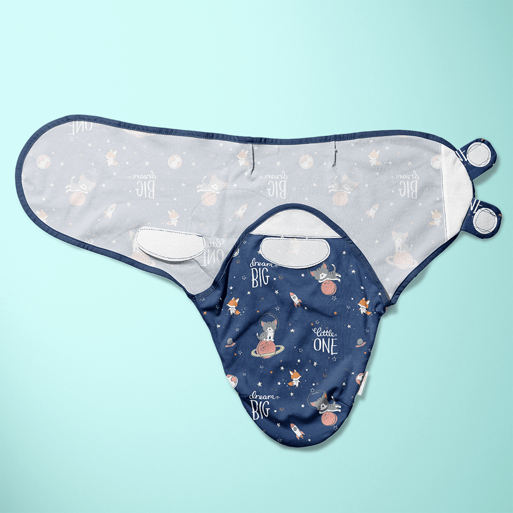 H&K Dreamsack Easy Wrap Swaddle, Blue Lagoon. Size (0-3 months) Pack of 2