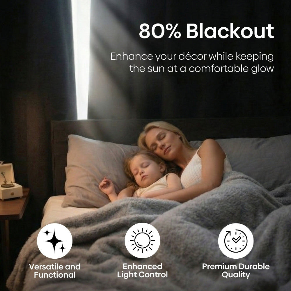 Blackout Panel Digital Printed Pack Of 2 Curtain, Multicolor