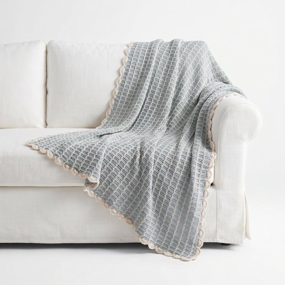 Twilight Moon Knitted Lace Blanket (0-2Y) - Swaddles and Blankets | haus & kinder
