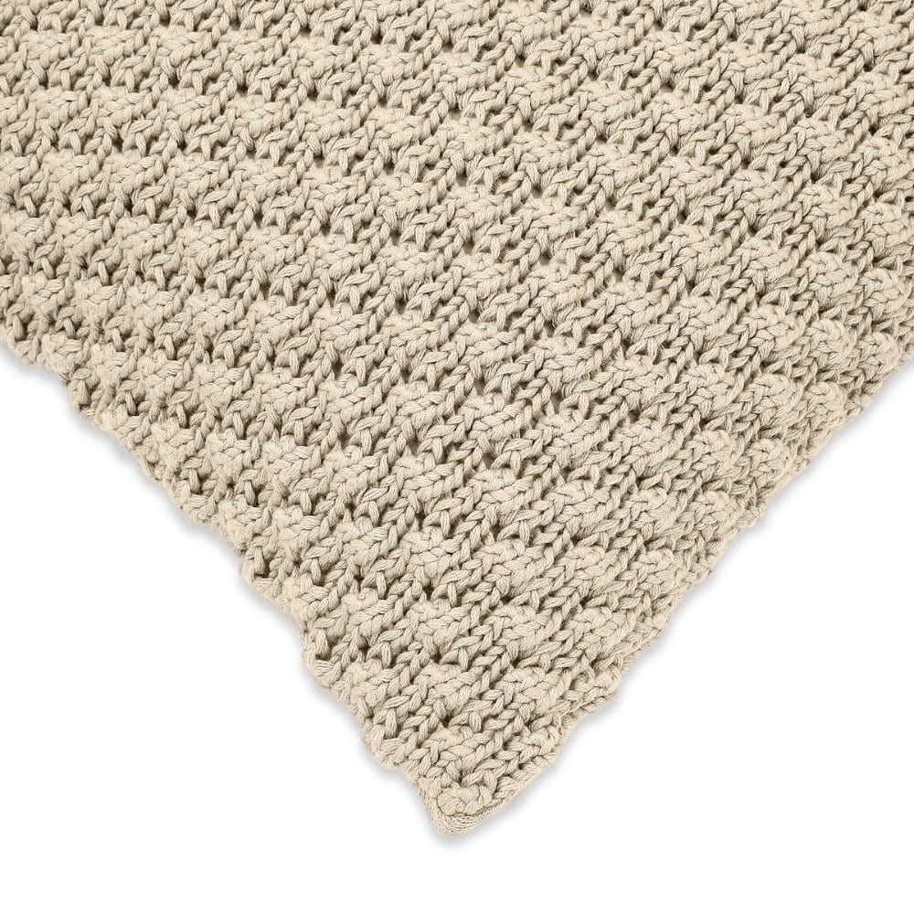 Knitted Decorative Bubble knit Cushion Cover, Pale Whisper