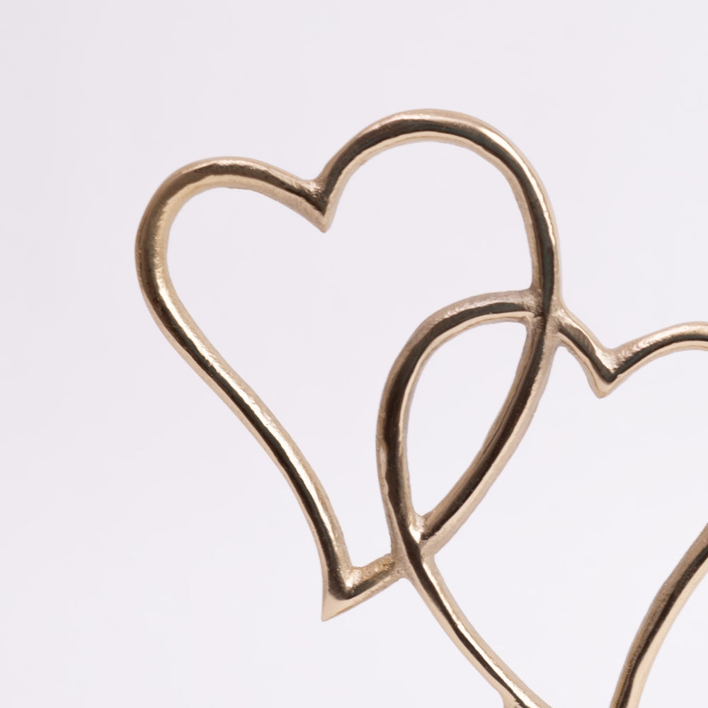 Entwined Hearts Centerpiece- Gold