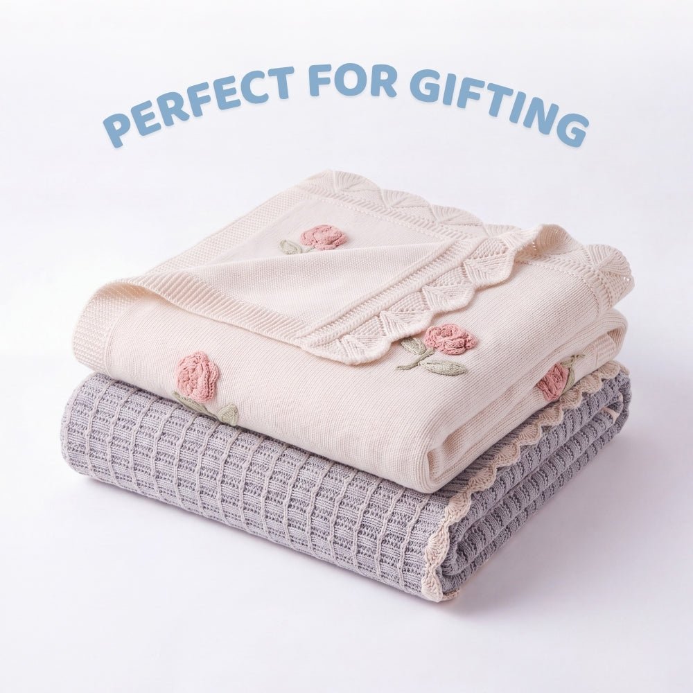 Twilight Moon Knitted Lace Blanket (0-2Y) - Swaddles and Blankets | haus & kinder