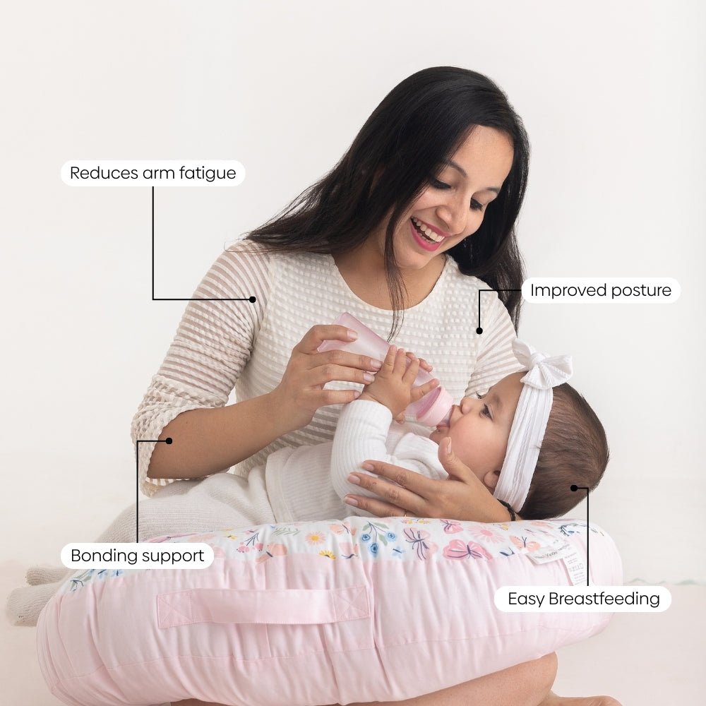 Butterfly Garden 100% Cotton Multipurpose Feeding/Nursing pillow - Feeding Pillow | haus & kinder