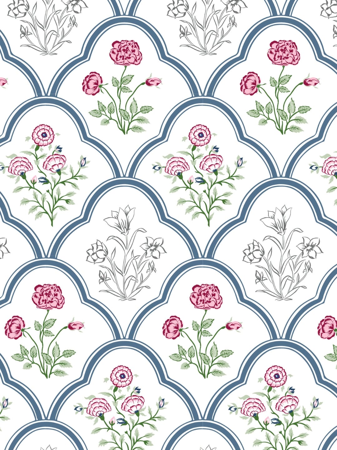 100% Cambric cotton Reversible AC Blanket - Classic Trellis