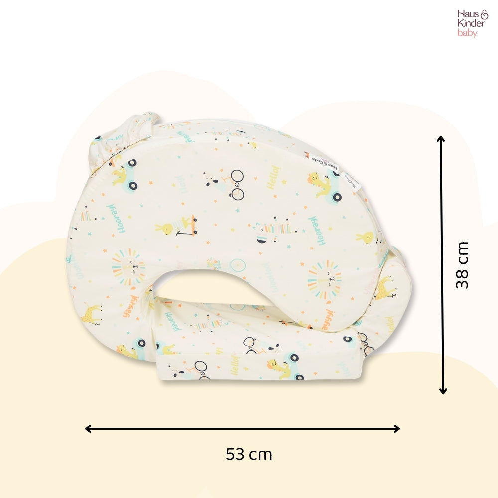 Animal Circus Feeding Pillow- Posture Support With Pocket