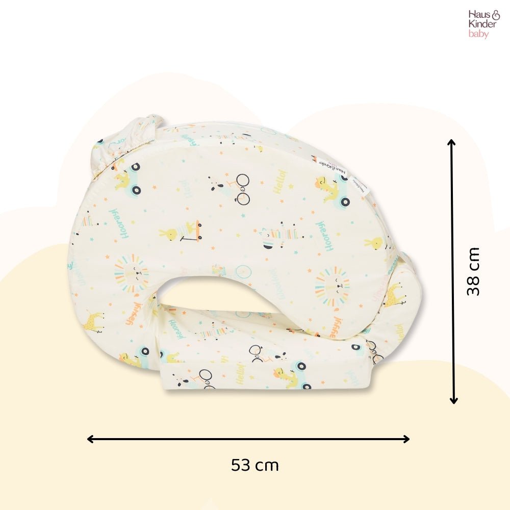 Animal Circus Feeding Pillow- Posture Support With Pocket 0-12 month - Feeding Pillow | haus & kinder