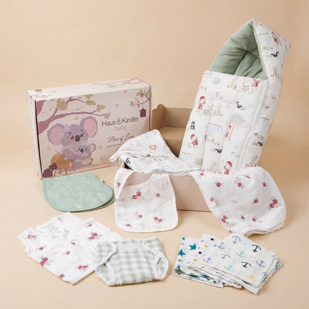 Scarlet on Adventure 100% Cotton Box Of Love Baby Essentials Pack of 10 - Baby Essentials | haus & kinder
