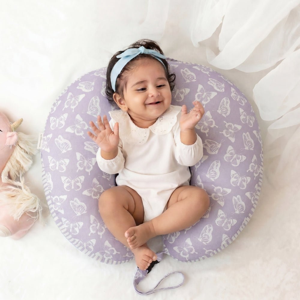 Fiona 100% Cotton Multipurpose Feeding/Nursing pillow - Feeding Pillow | haus & kinder