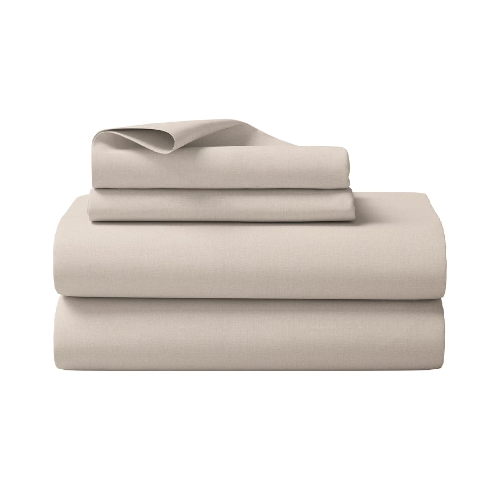 Tencel 300 TC King Flat Bedsheet- Sandstone Calm