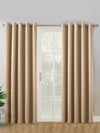 Solid blackout curtains set of 2, Ecru