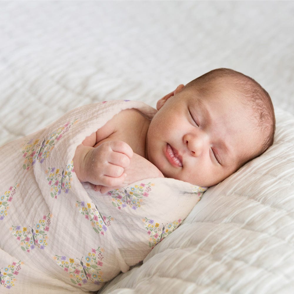 Papillon Paradise Collection 100% Organic Cotton Muslin Swaddle Pack Of 3