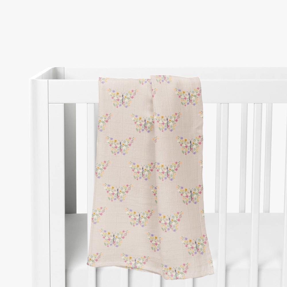Papillon Paradise Collection 100% Organic Cotton Muslin Swaddle Pack Of 3