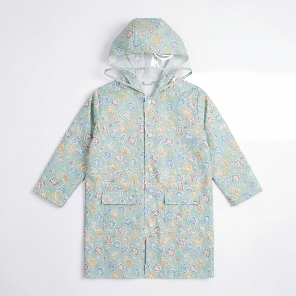 Polka Puddle Raincoat With a Hood (10-14Yr)