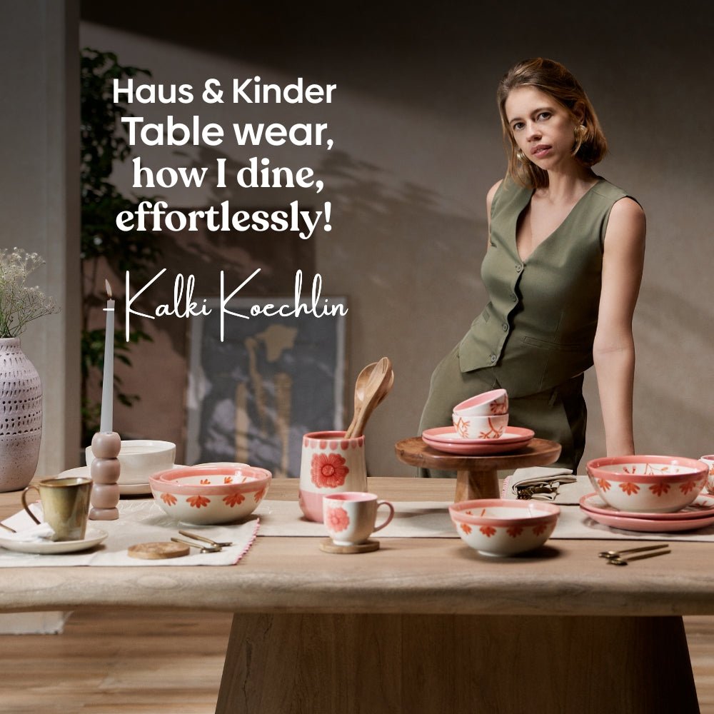 Botanique Clay Embroidered Table Runner, Taupe - Table Linen | haus & kinder