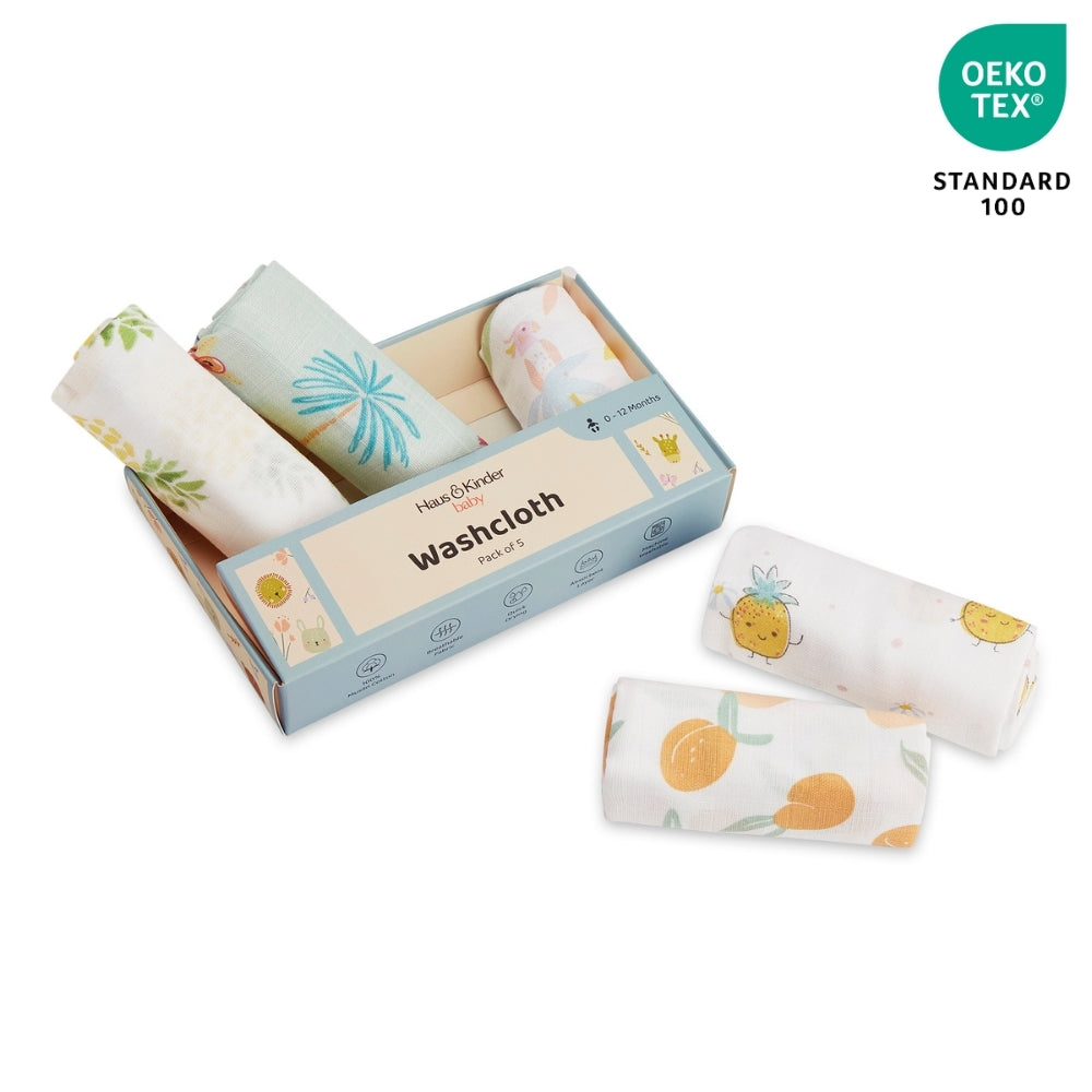 Tropical Twist : Pack of 5 Wash Cloth