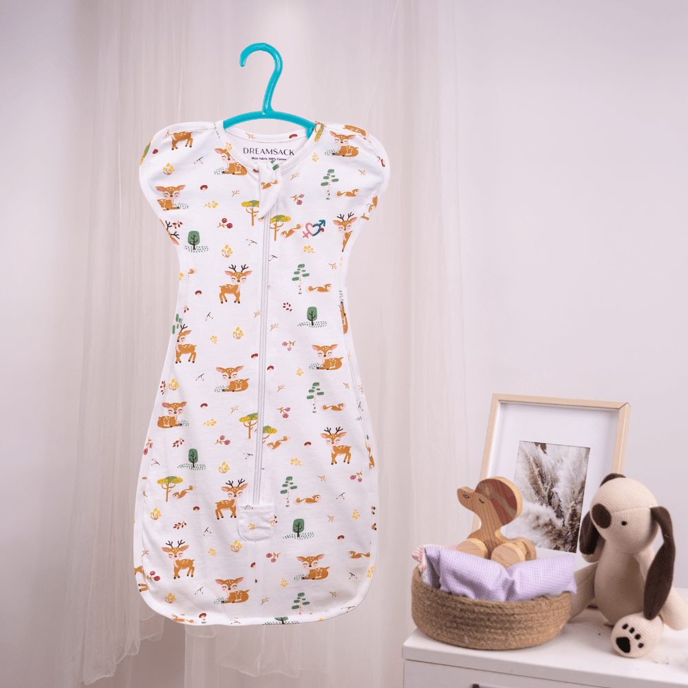 Dreamsack Snug Swaddle, Woodland Animal, (0-3 months) - Swaddles | haus & kinder