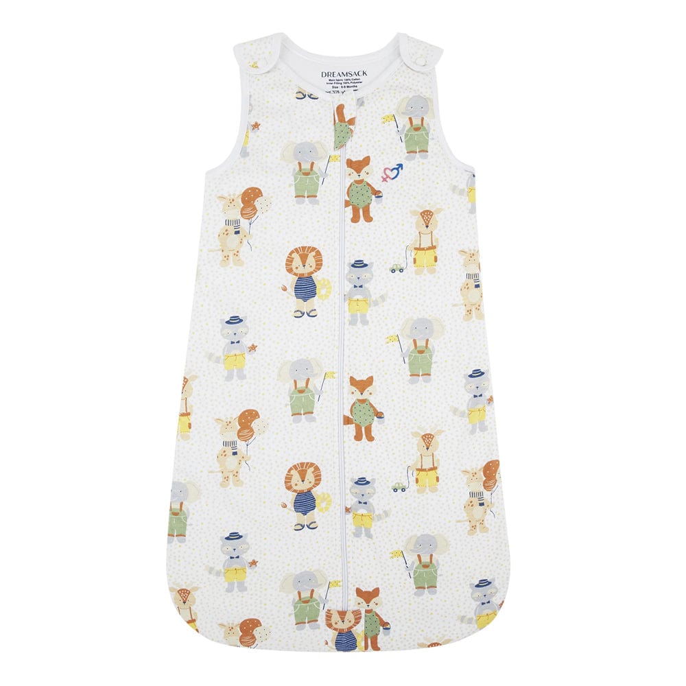 Dreamsack Cotton Sleep Sack, Quilted Layer, Size (6+ months), TOG 1.5, Jungle Party