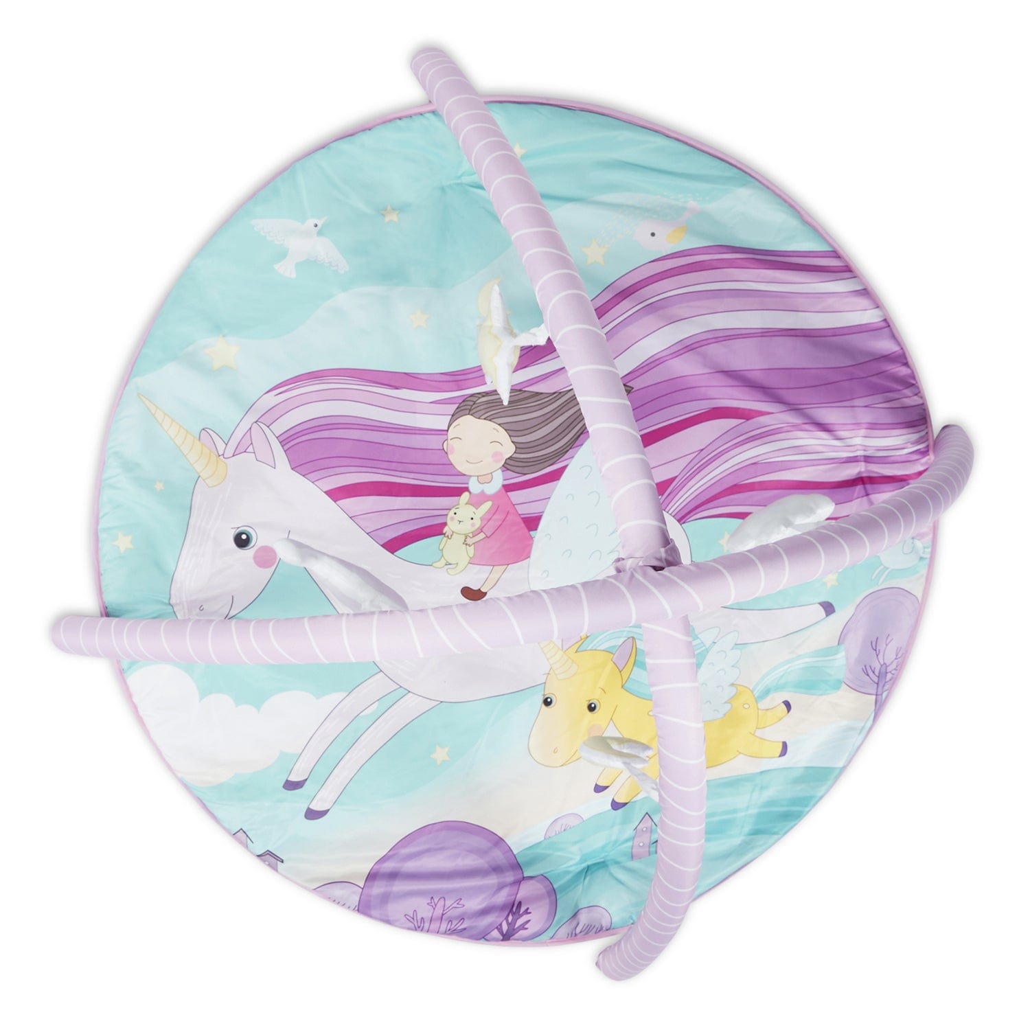 Unicorn Baby Activity Gym with set of 4 rattles