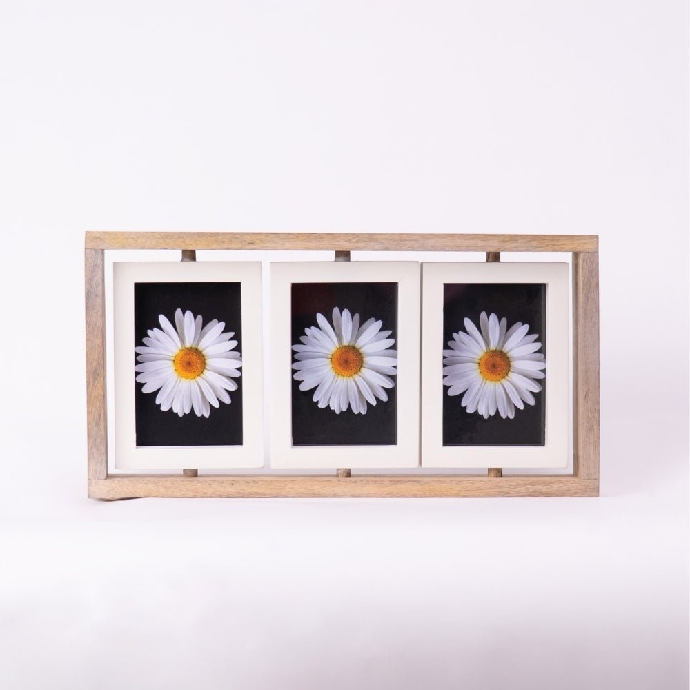 Spin & Frame Photo Frame- Gray & White - Photo frame | haus & kinder
