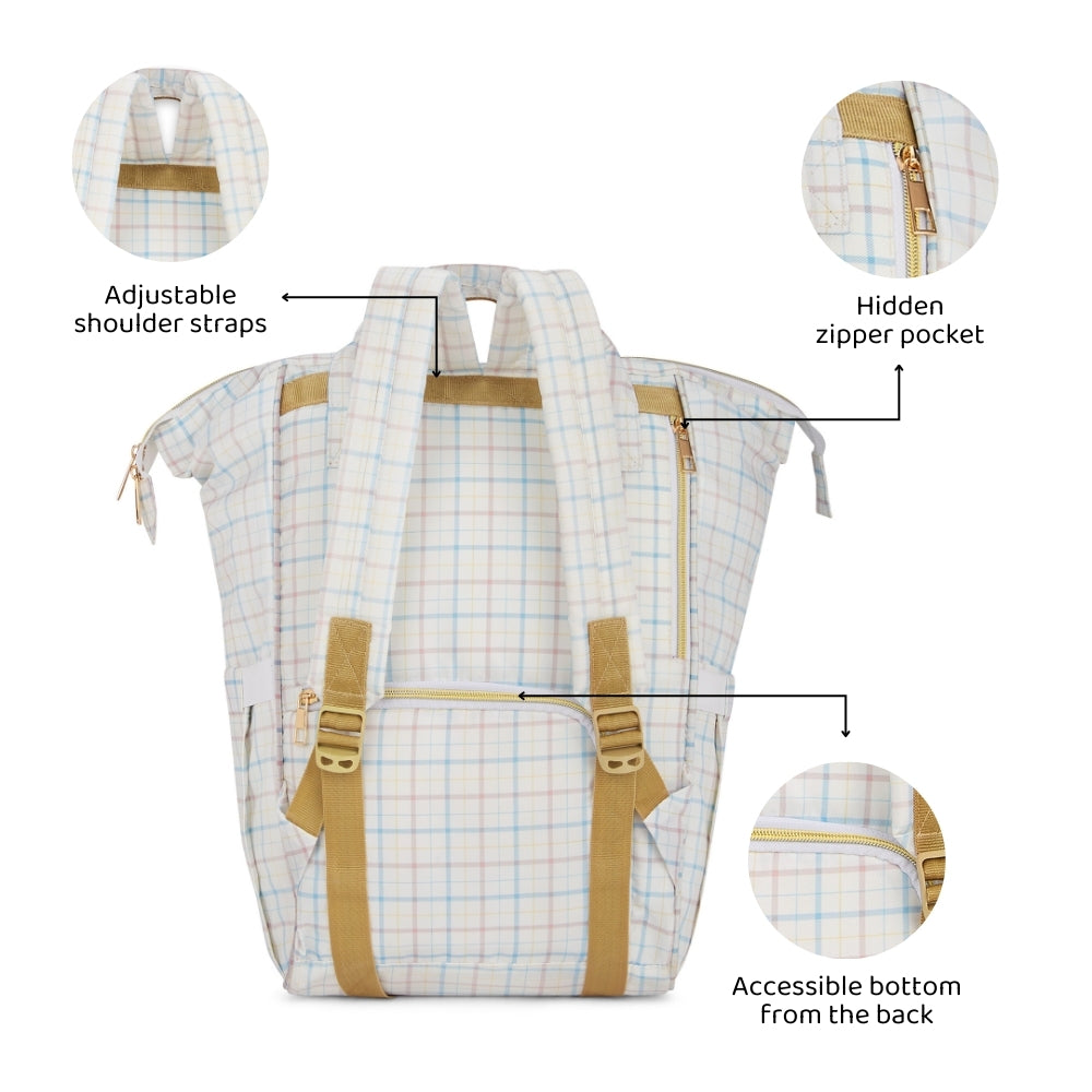 Chic Diaper Bag Backpack (Capacity - 20L) , Mom in Paris
