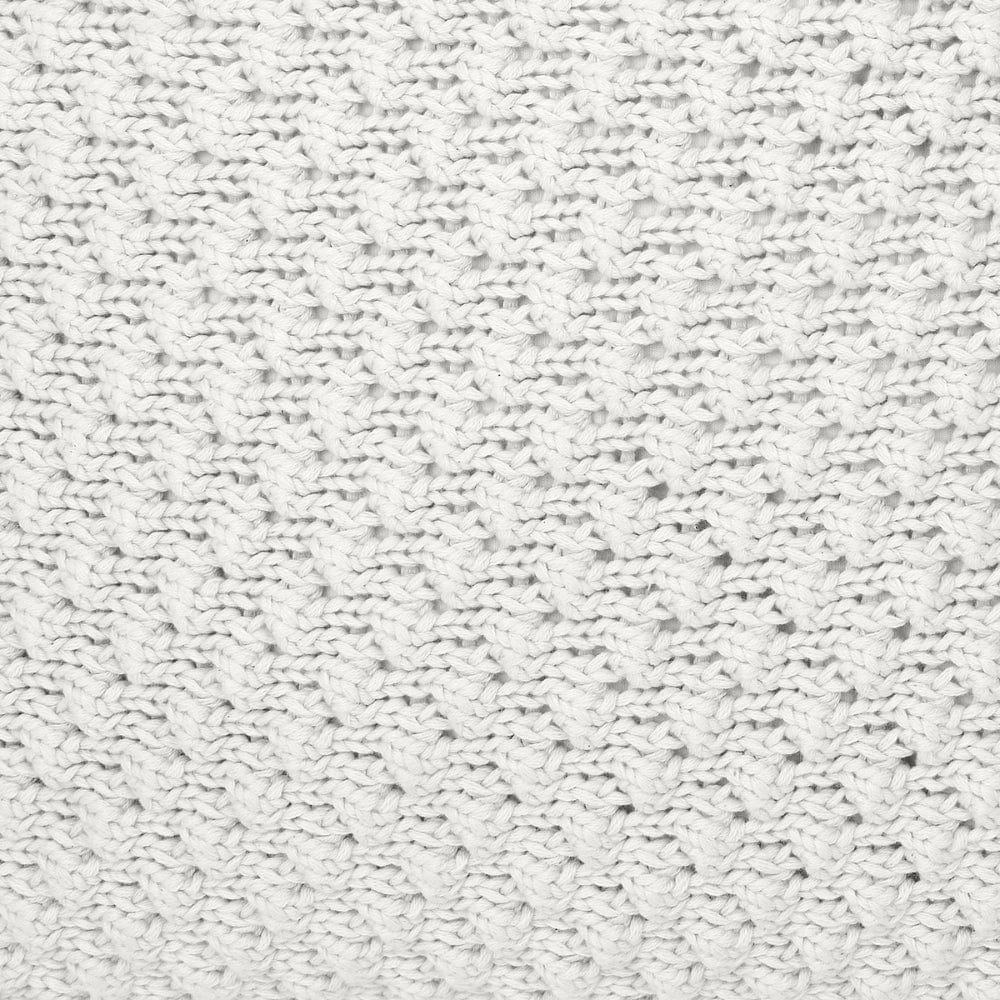 Knitted Decorative Bubble knit Cushion Cover, Ivory