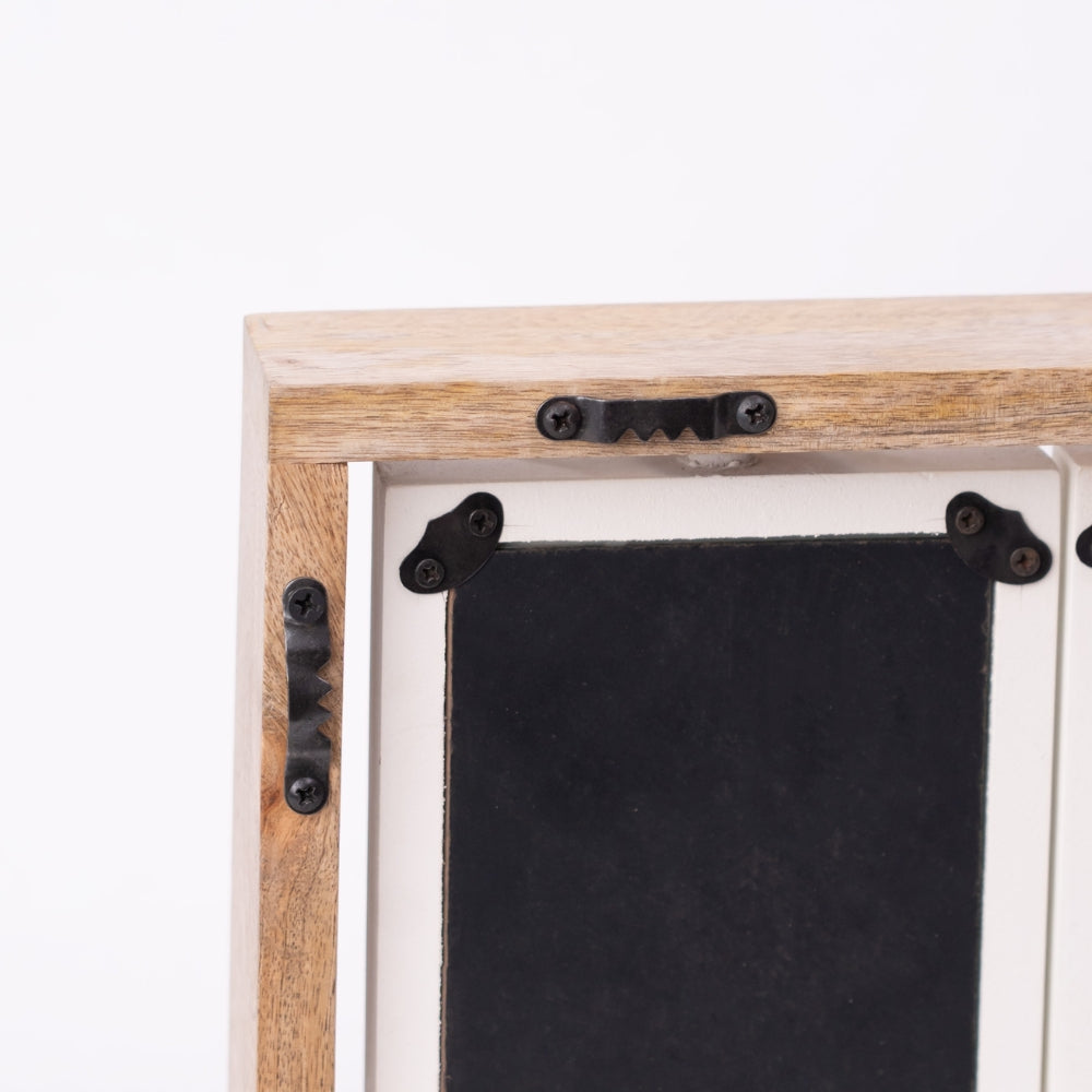 Spin & Frame Photo Frame- Gray & White