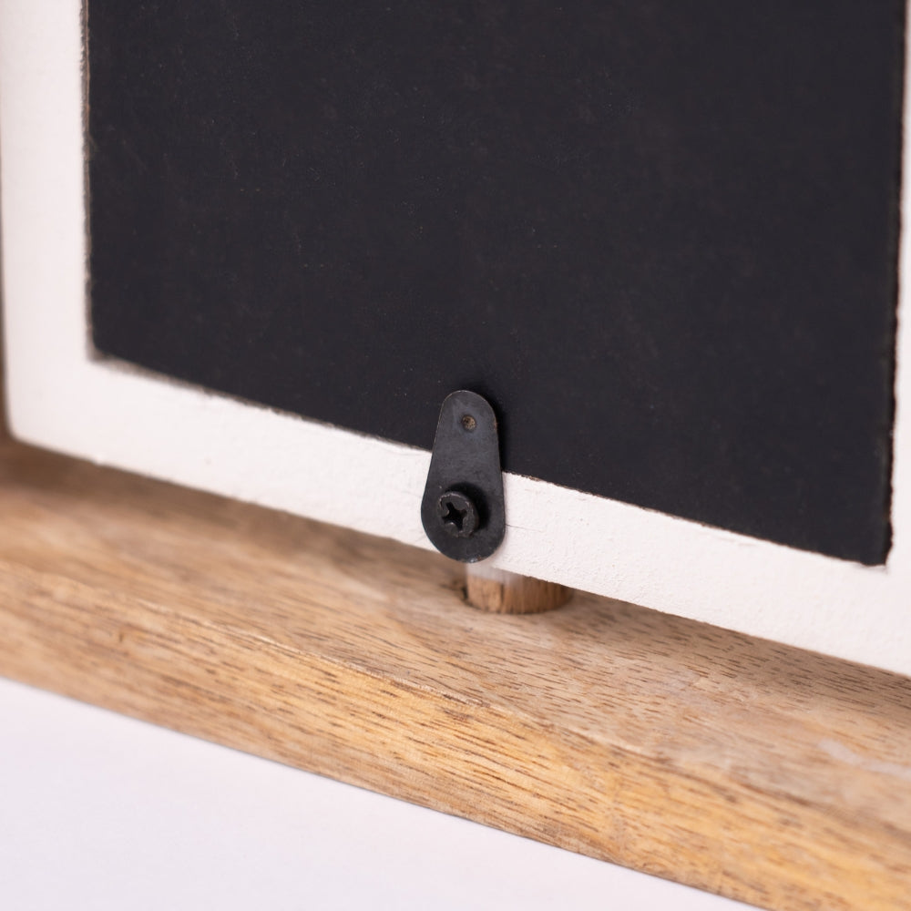 Spin & Frame Photo Frame- Gray & White