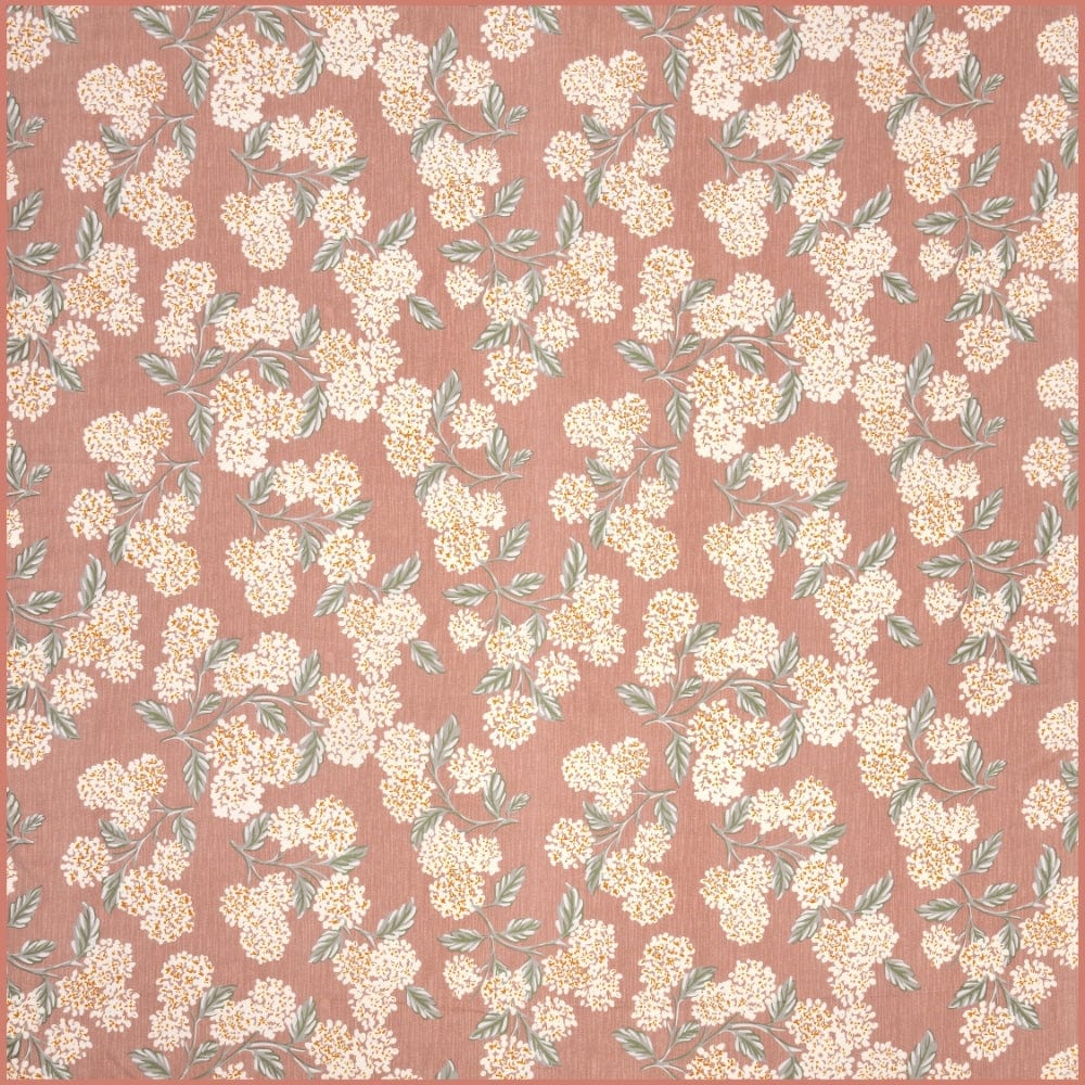 Digital Printed Ultra Soft Peach Finish Reversible Dohar, Hydrangea Mist, Peach