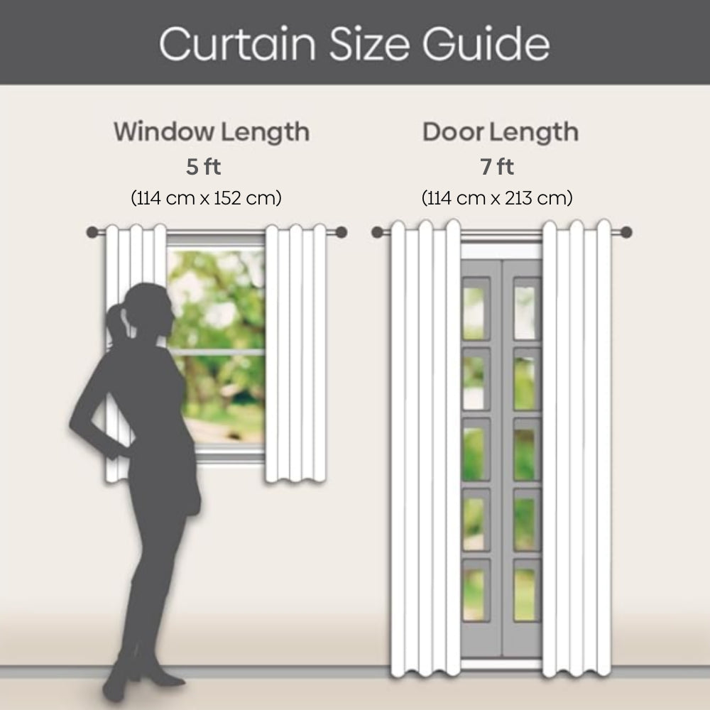 Polyester Printed Sheer Door Curtain Whispering Vines, Brown