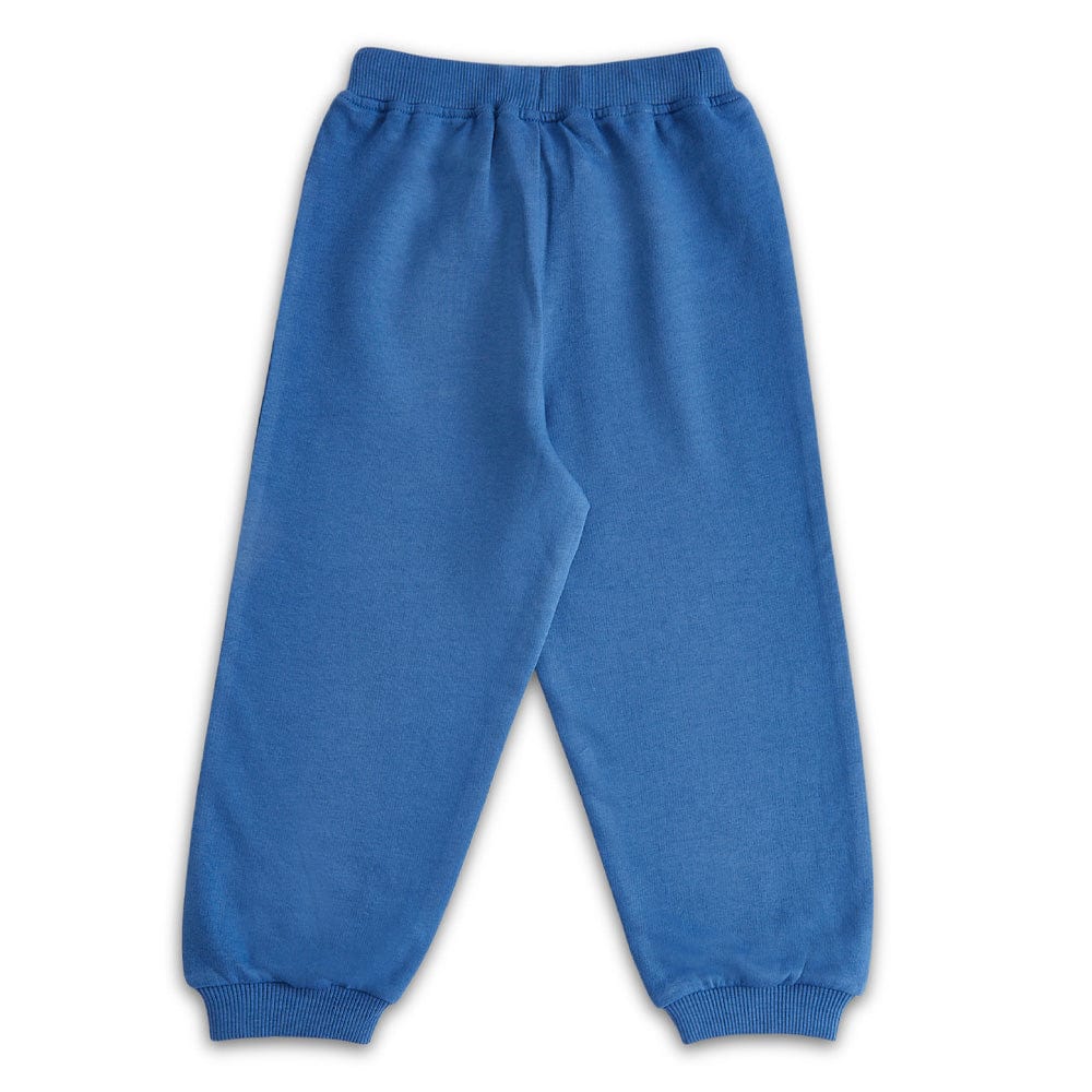 100% Cotton Full Length Boy Joggers, Royal Blue