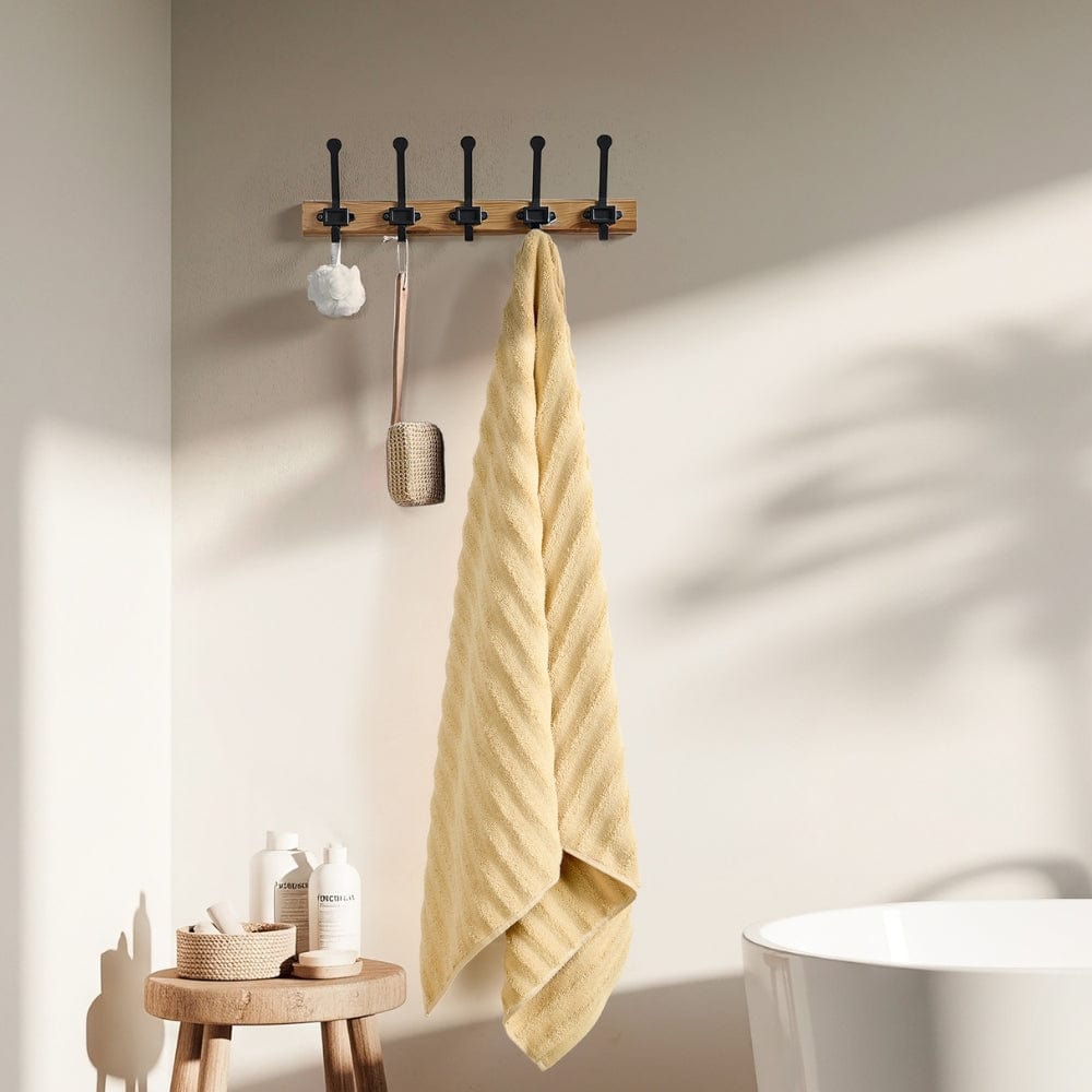 100% Cotton Allure Zero Twist Bath Towel- Pack Of 2 - (Beige, Dusty Blue)