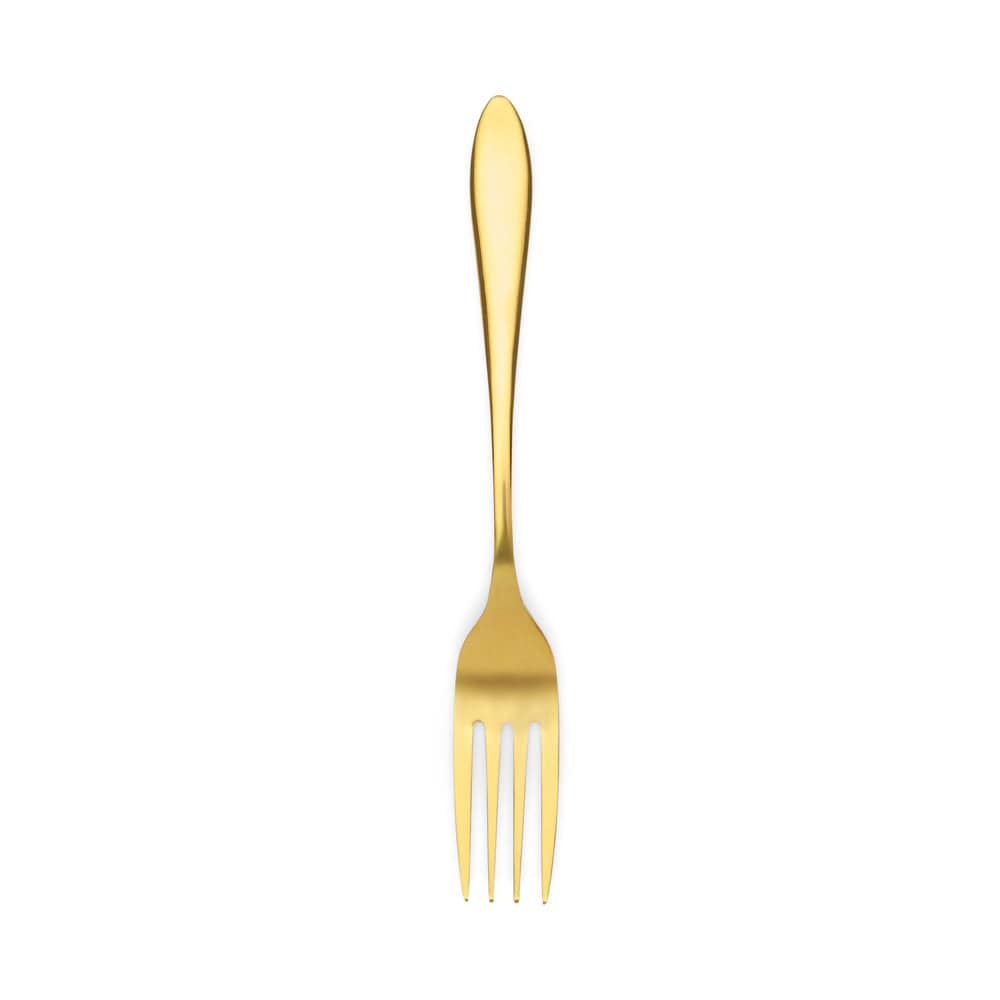Stardust Champagne Gold stainless steel dinner fork, set of 4
