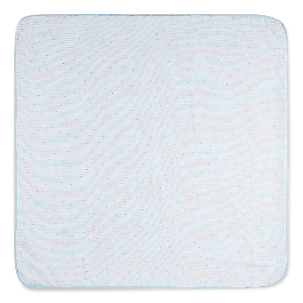 Bold Floral 100% Cotton Muslin Reversible Blanket for New Born Baby