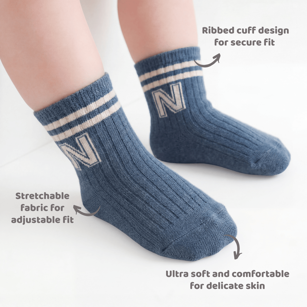 Nifty Trio Socks Pack of 3 | 1-3Years & 3-5Years - kids socks | haus & kinder