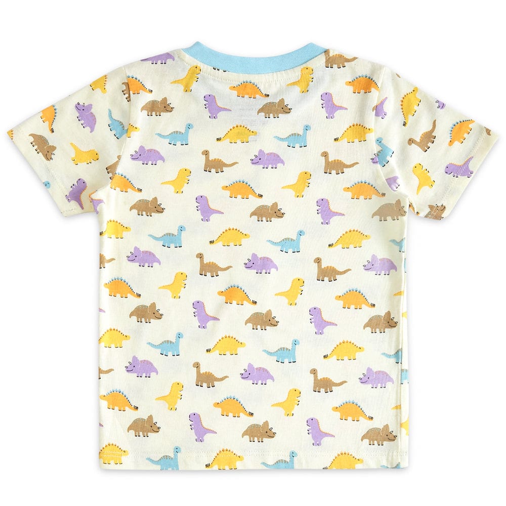 100% Cotton Half Sleeve Boy T-Shirt, Off white